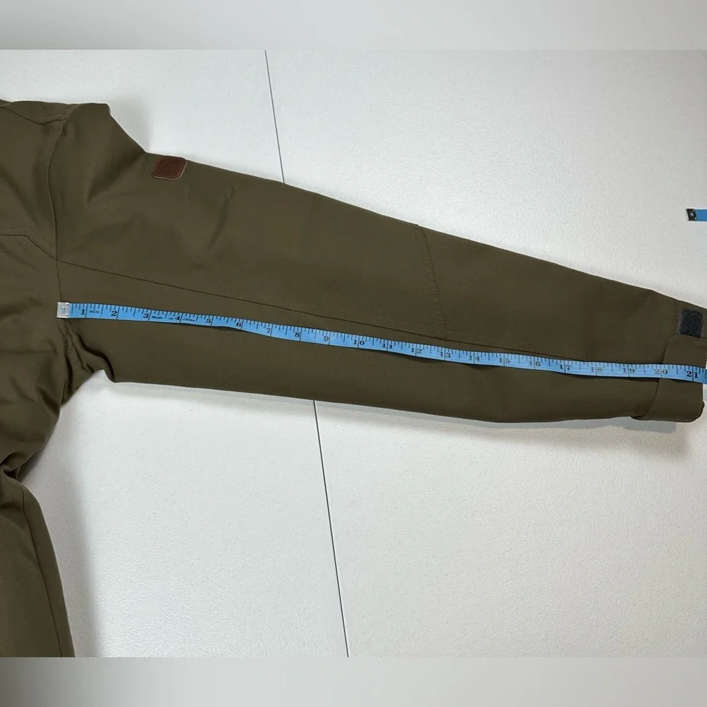 Rugged Elements‎ Mens S Jacket Green Full Zip Hooded Wind Water Resistant Lined